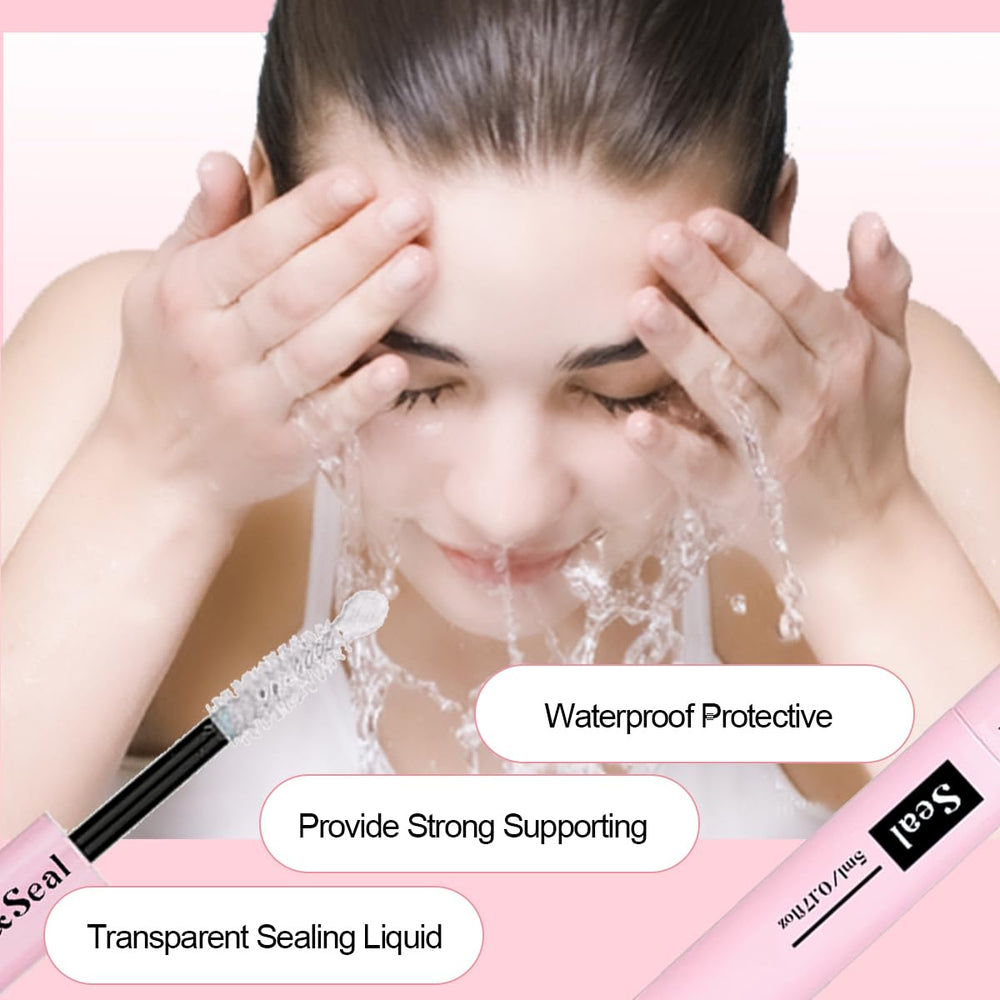 Qiveaory sellador transparente para fijar y proteger las pestañas durante el día.