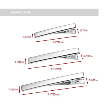 Pinza alligator Qoneyik de 2,4 pulgadas en primer plano para peinados detallados