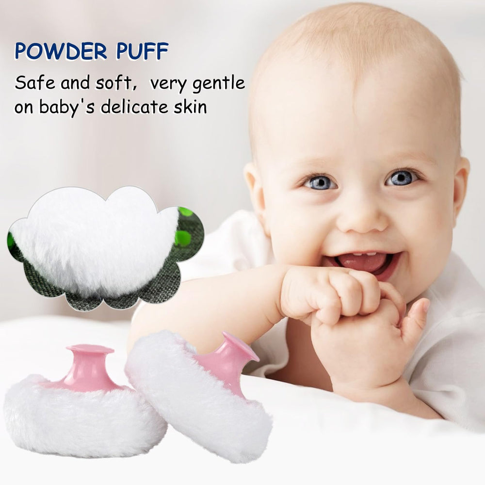 Mango ergonómico del puff Qopoto para uso cómodo.