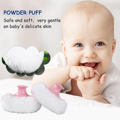 Mango ergonómico del puff Qopoto para uso cómodo.
