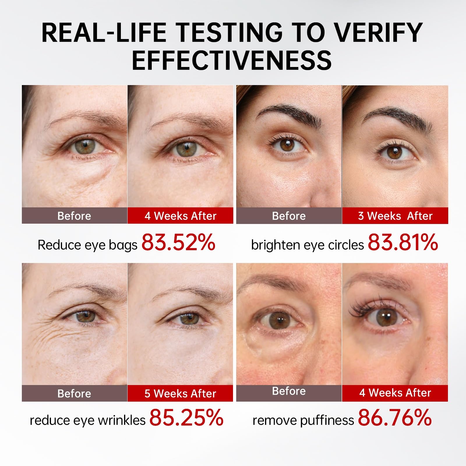 QQE Retinol and Caffeine Eye Serum roller metal tip provides cooling application