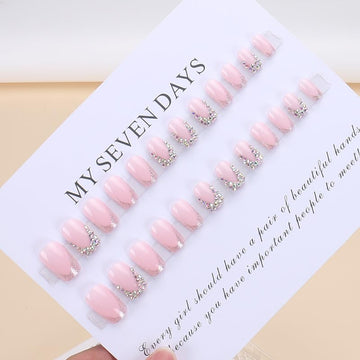 QQPPOLIU kit 24 piezas de uñas postizas para tallas variadas