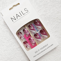 QQPPOLIU kit de 24 piezas de uñas para manicura rápida y duradera.
