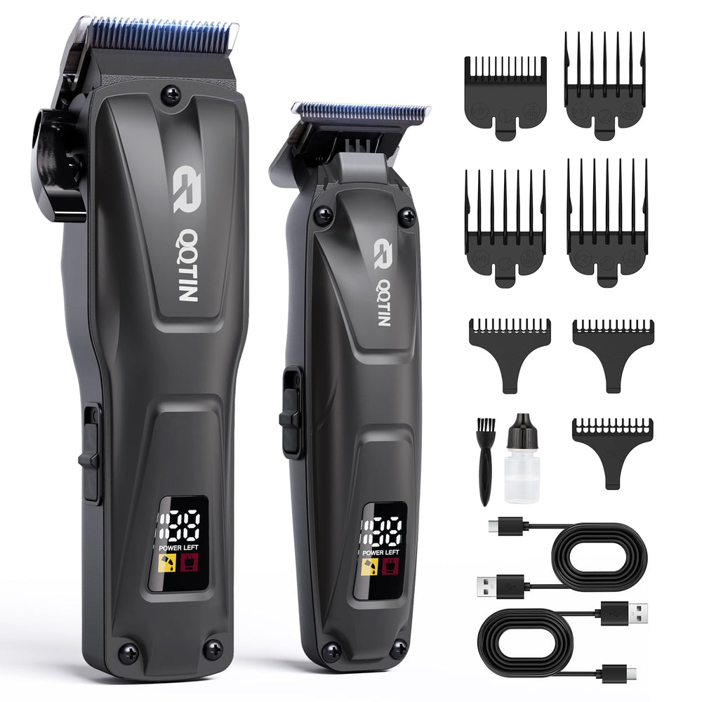 QQTIN cortapelos para hombre con motor de 8500 rpm, corte suave y preciso.