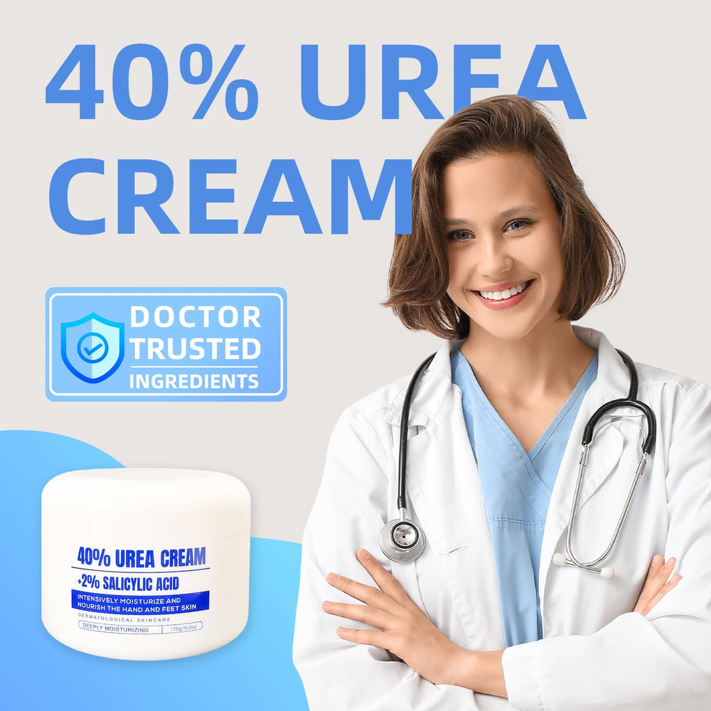 QQWIAX Crema Urea 40% talones agrietados, alivio suave.