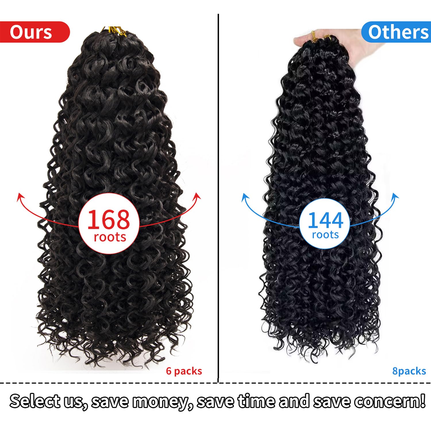 QRHSUKA GoGo Curl ideal para cambios rápidos de peinado, desde trenzas hasta nudos bantu.