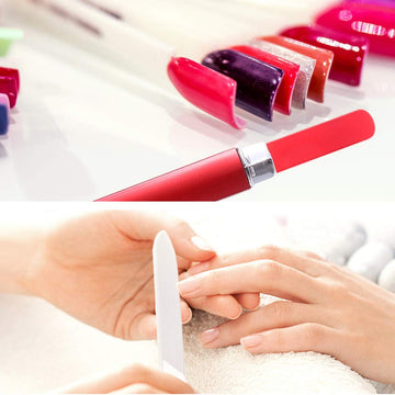 Lima de uñas QRWT, versión portátil para retoques en cualquier lugar.