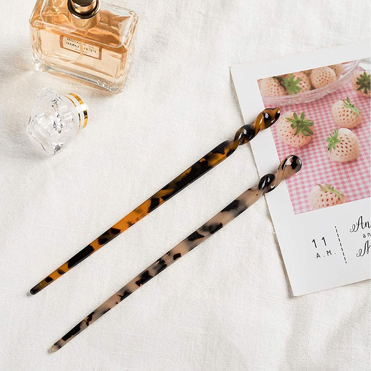 QRWT set de seis palitos de pelo para peinados rápidos