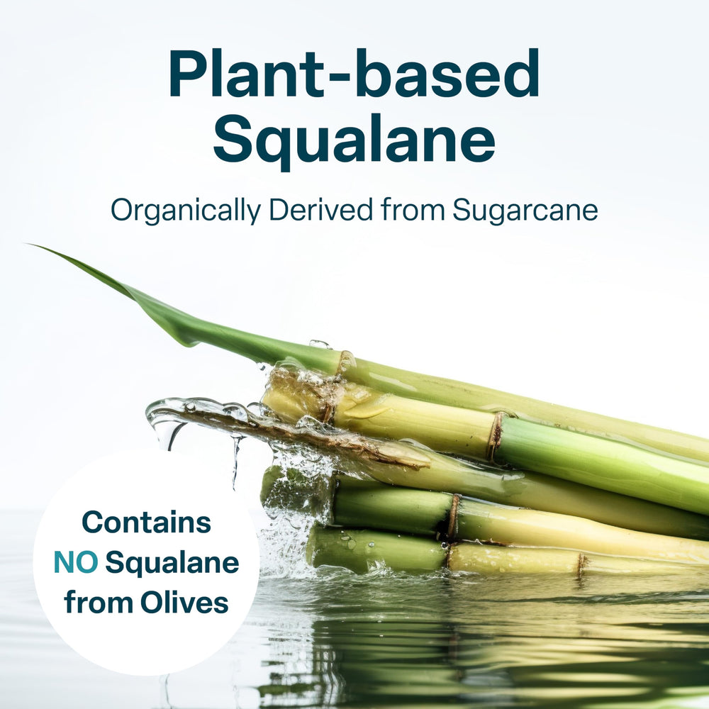 QRxLabs Aceite Squalane, textura suave para hidratación diaria de la piel.