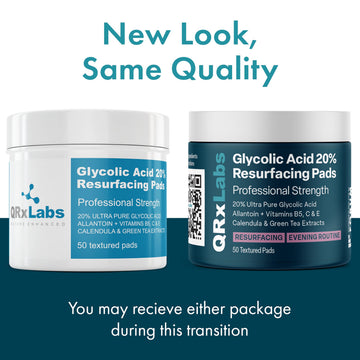QRxLabs toallitas texturadas para exfoliación uniforme y resultados visibles.