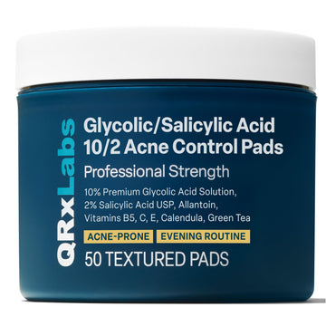 QRxLabs Pads Salicílico-Glicólico, aplicación diaria para piel más clara y uniforme