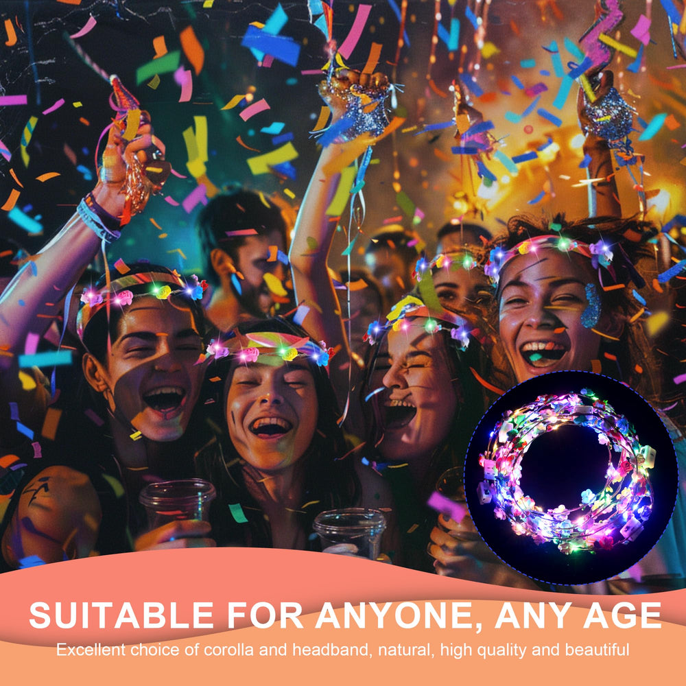 QSJQllo diadema LED para bodas y fiestas, accesorio festivo.