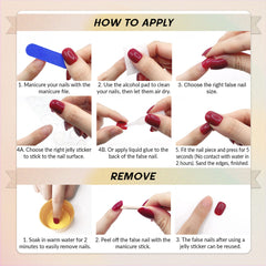Uñas Qsnidy de ABS sin olor, duraderas y seguras para uso diario.