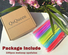 QsQueen espátulas higiénicas para mascarillas y cremas, sin tocar la piel