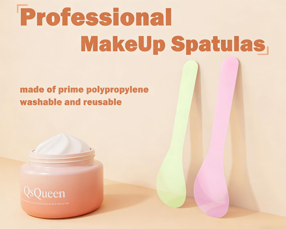 QsQueen espátulas tamaño compacto para viaje y almacenamiento práctico