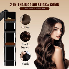Qtaikong Stick color café con peine para aplicación uniforme.