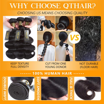 Textura suave y brillo natural en las extensiones QTHAIR.