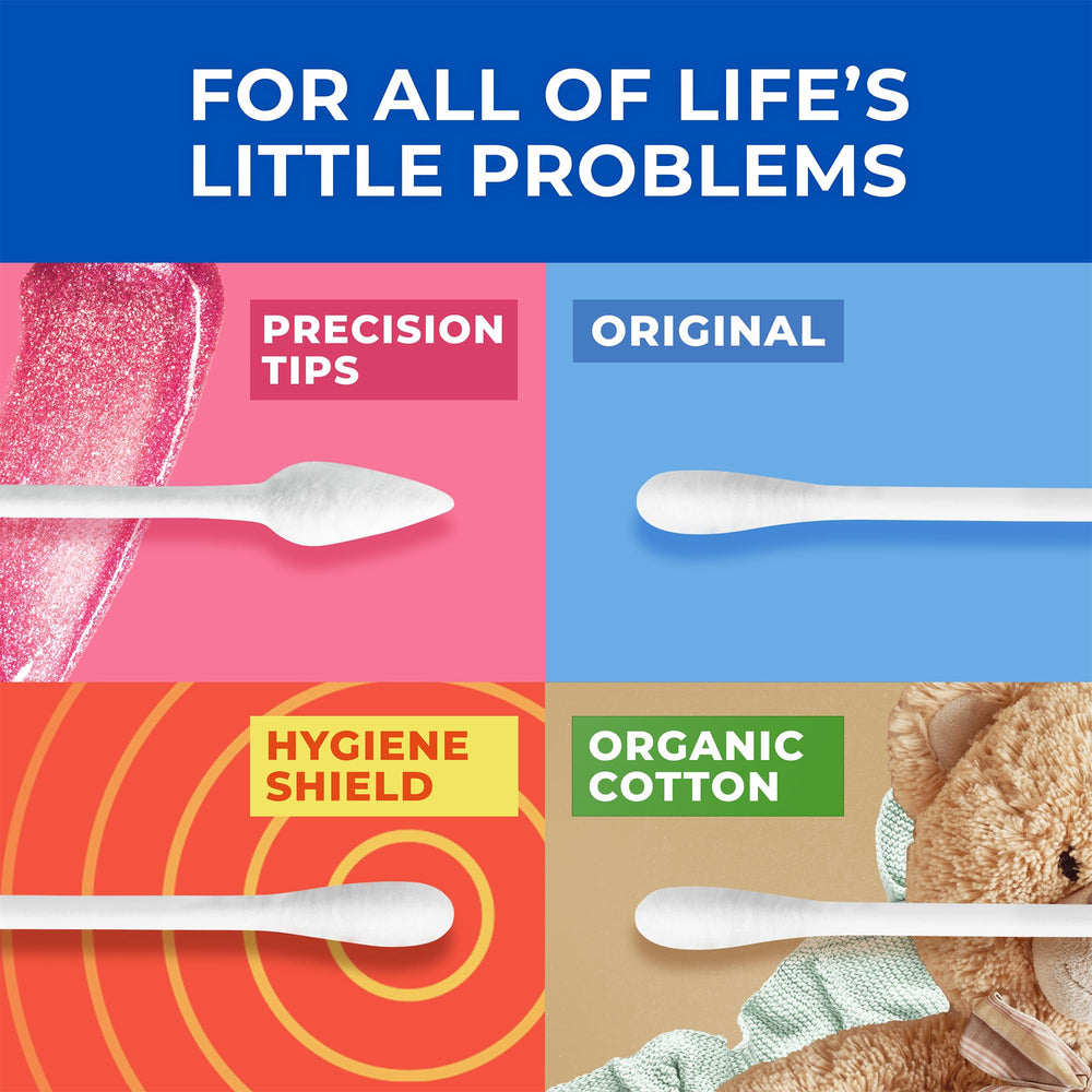 Q-tips ideales para retoques rápidos de maquillaje.