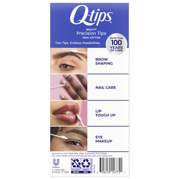 Q-tips precisos para aplicación de maquillaje en ojos y cejas.
