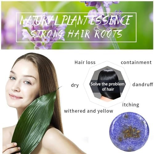 QUAAM barra champú, color natural y revitalización del cabello.