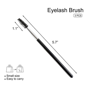 Brocha para cejas Quacc de precisión, ideal para peinar y definir.