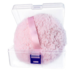 Quadafy Puff corporal tamaño grande, superficie suave para aplicación homogénea de polvo.