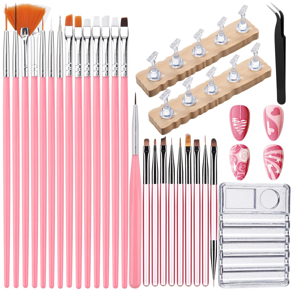 Brochas Quaferen para uñas: juego completo para diseños precisos.