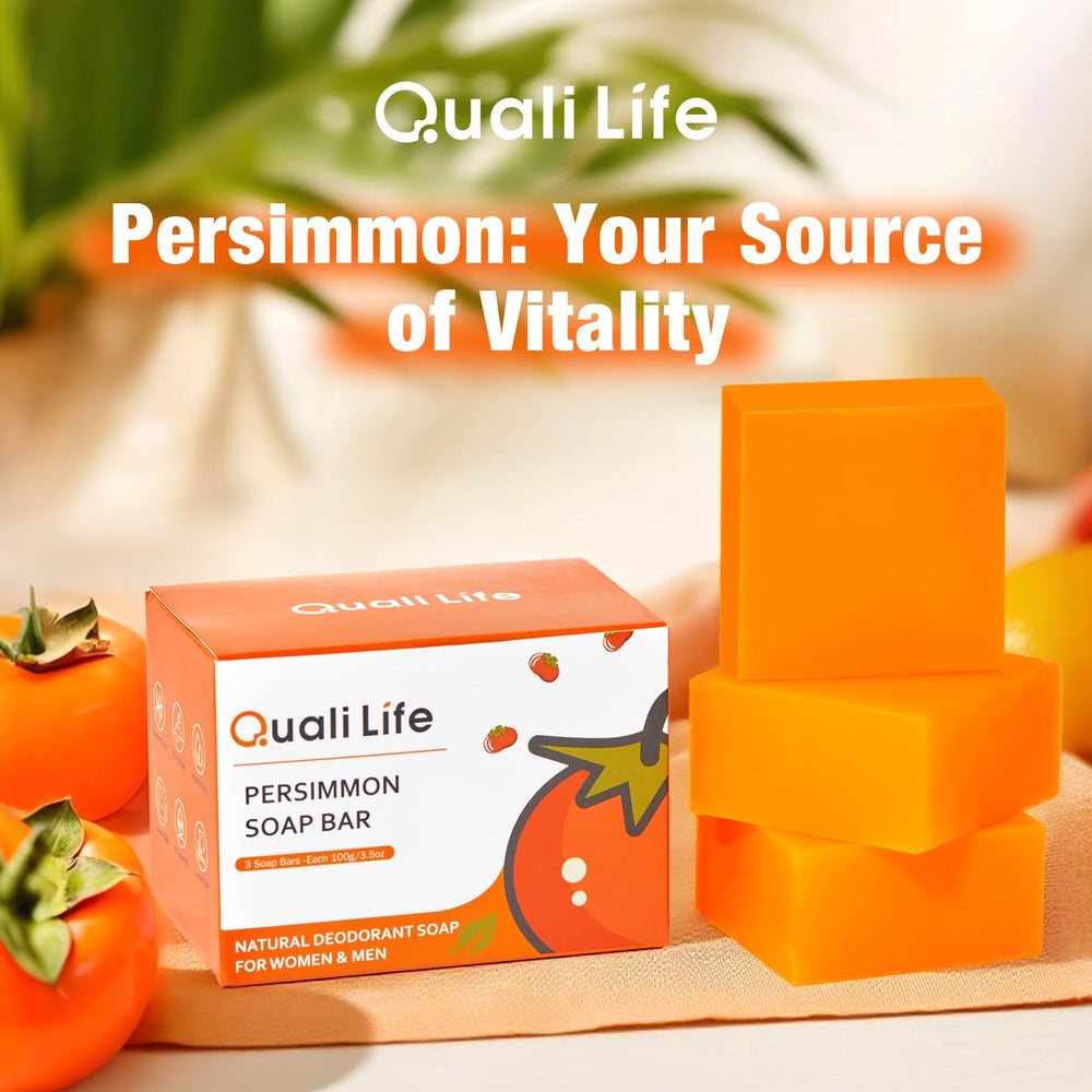 QualiLife persimón para axilas, limpieza delicada y frescura.