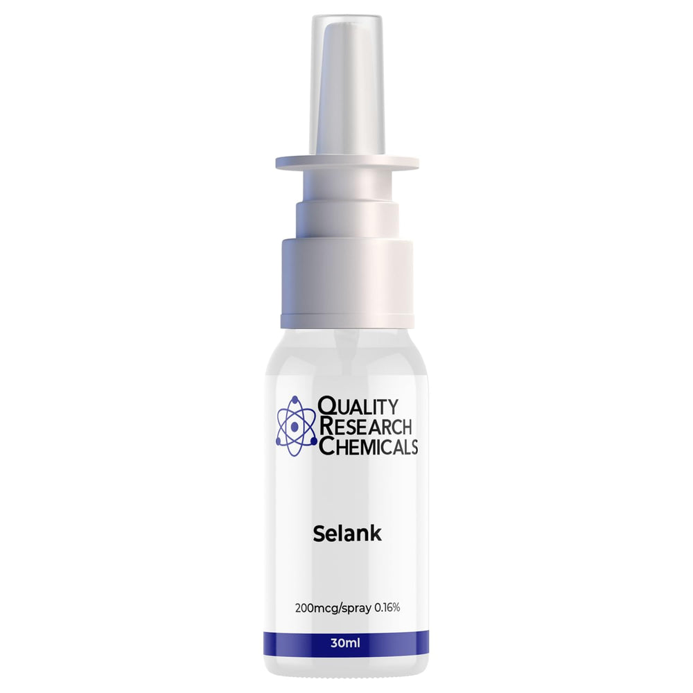 Selank 200mcg por pulverización, formato práctico para uso diario.