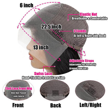 QUANDIAN opciones de parte lateral o central para diferentes looks.