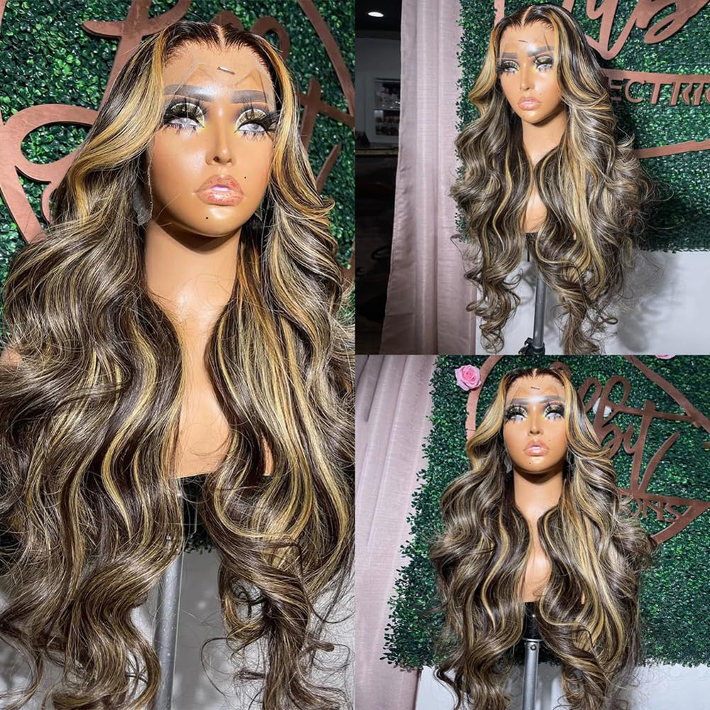 QUANDIAN Cabello humano virgen brasileño 13x6, balayage suave y volumen natural.