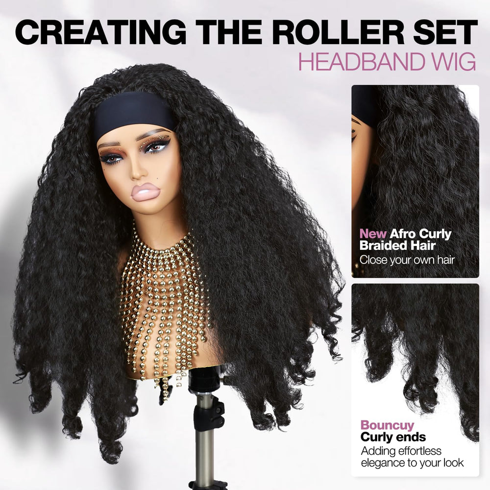 Quantum Love headband wig packaging included for immediate wear