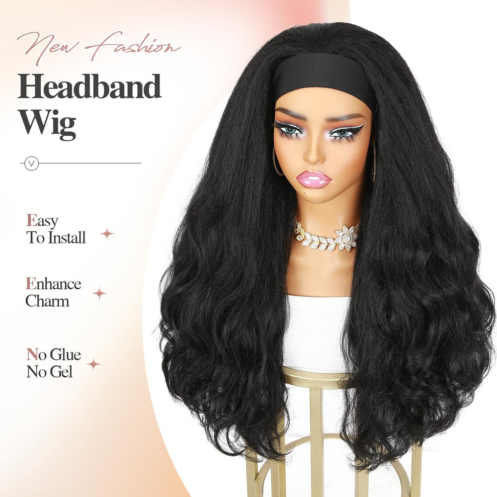 Includes pattern headband for added styling options with Quantum Love Yaki wig.