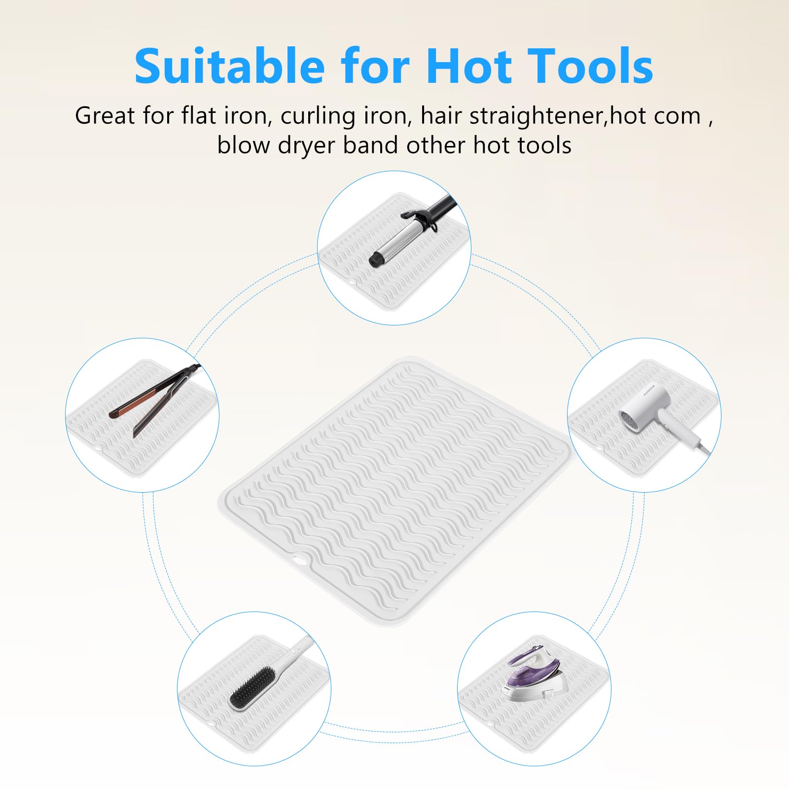 Almohadilla de silicona Quccefods resistente al calor, segura y duradera para uso prolongado