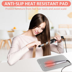 Quccefods silicona resistente al calor soporta hasta 482°F para peinado seguro.
