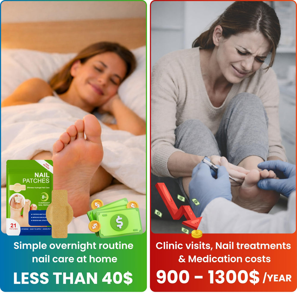 Parches nocturnos QUDSIYA, nutrición y suavidad de uñas