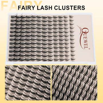 QUEWEL Fairy-Lash-Clusters Kit Efecto manga para mirada suave