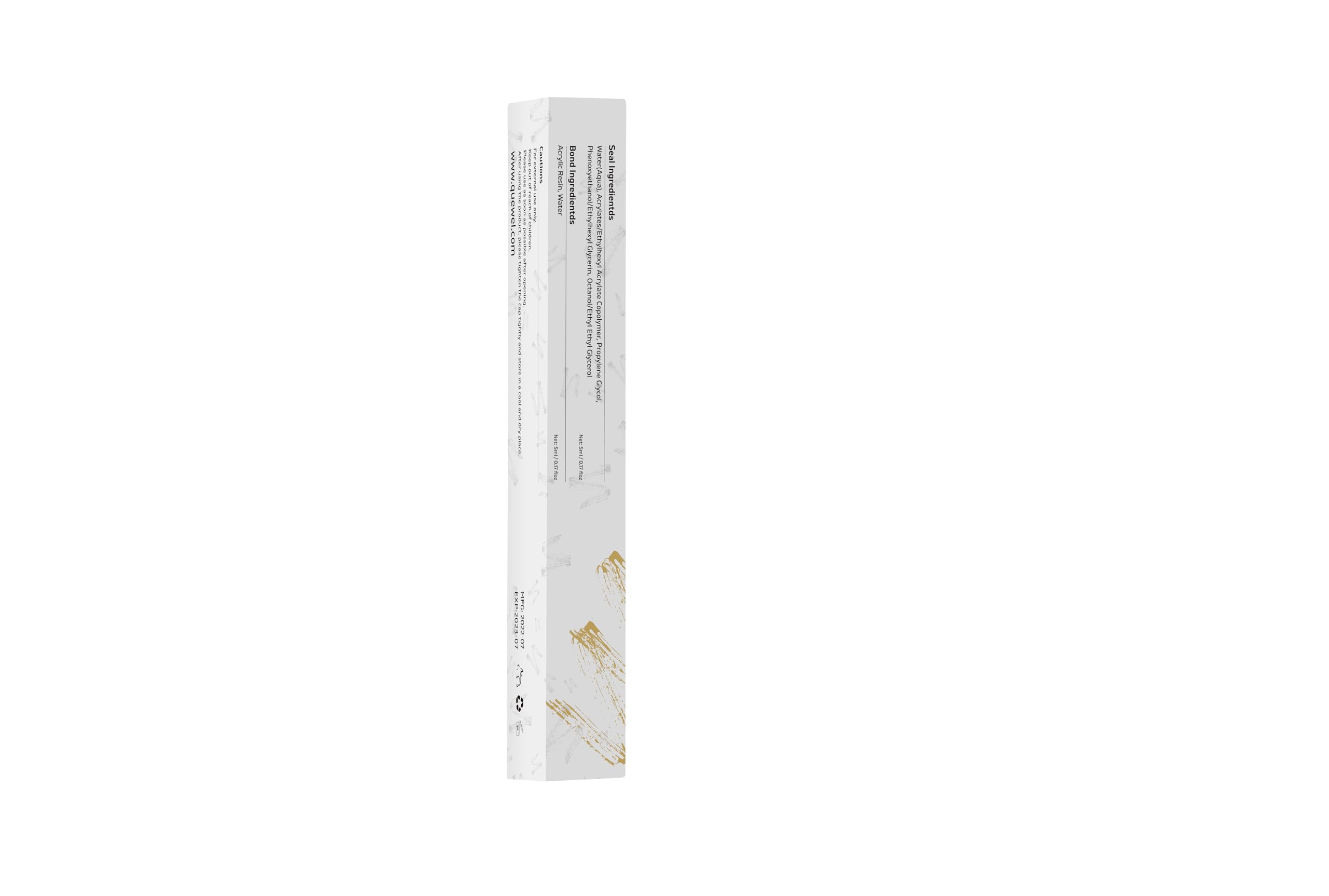 QUEWEL Lash Clusters empaque compacto y portable para llevar.