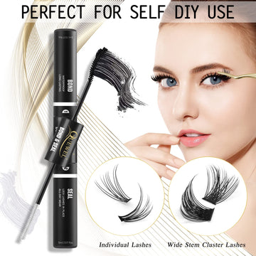 QUEWEL Lash Clusters retirada fácil sin residuo en la raíz.