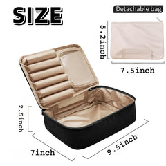 Queboom bolsa maquillaje interior pequeño para organización adicional.