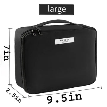 Queboom bolsa maquillaje para viajes frecuentes mantiene orden.