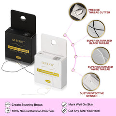 Queejoy crayon sourcils imperméable noir et brun pour tracés durables.