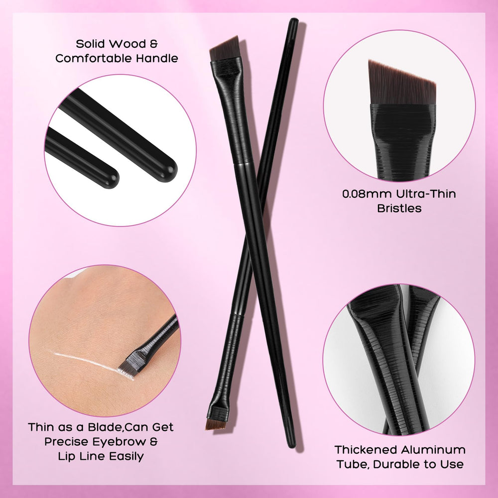 Queejoy pinceaux sourcils duo haute qualité pour appliquer et affiner les traits.
