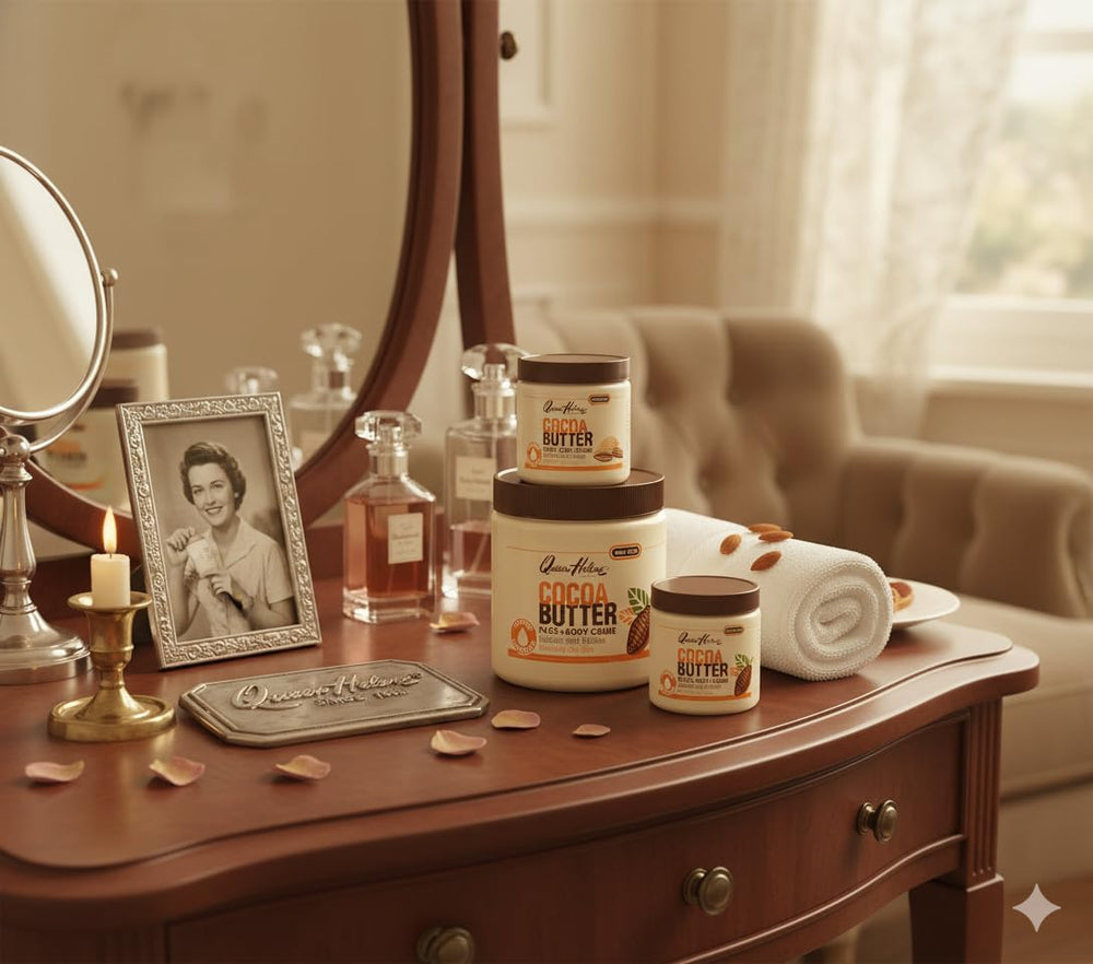 Frasco compacto de Queen Helene Cocoa Butter para tu rutina.