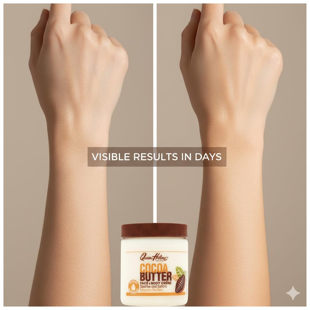 Queen Helene creme-beurre-de-cacao eclat-peau pour un teint plus lumineux.