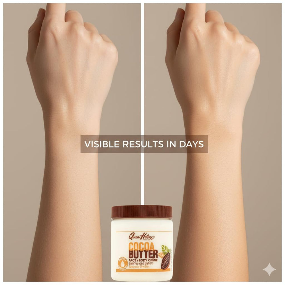 Queen Helene creme-beurre-de-cacao eclat-peau pour un teint plus lumineux.