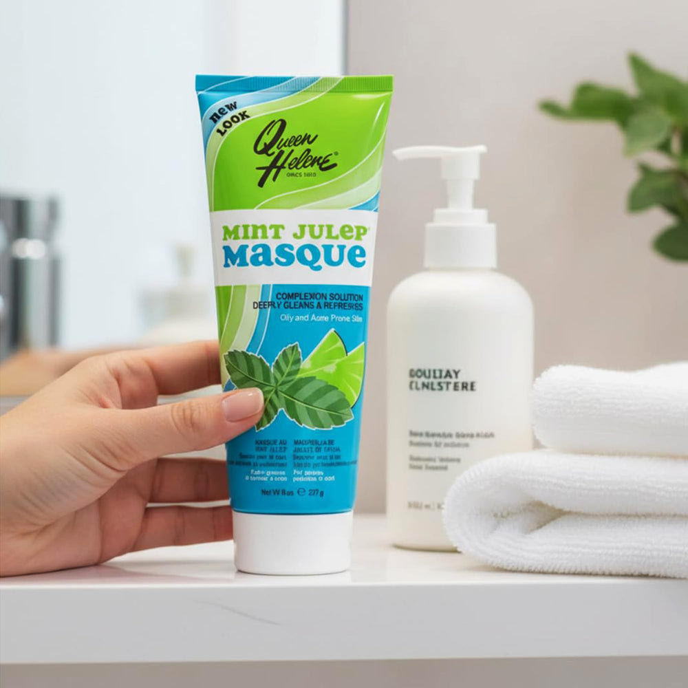 Queen Helene Mint Julep Masque, brillo más claro y uniforme