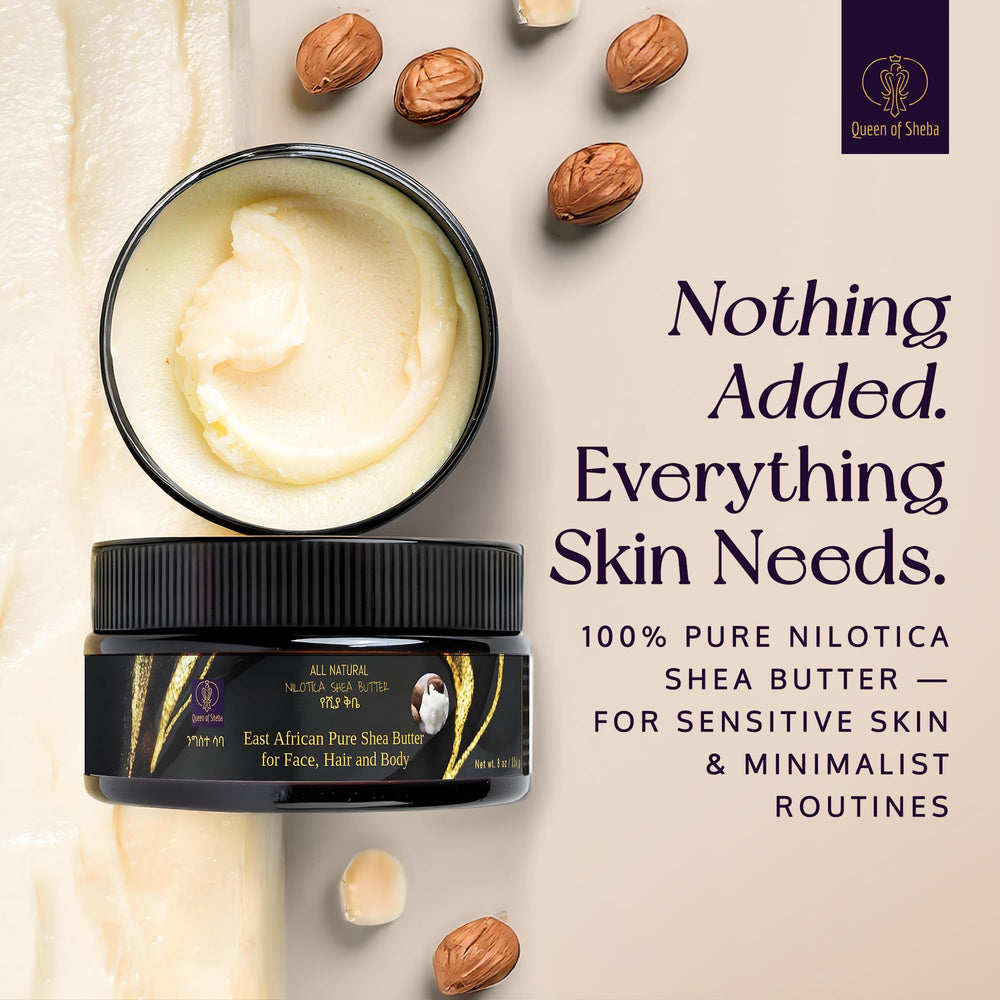 Aplicación facial suave para piel sensible con Queen of Shea