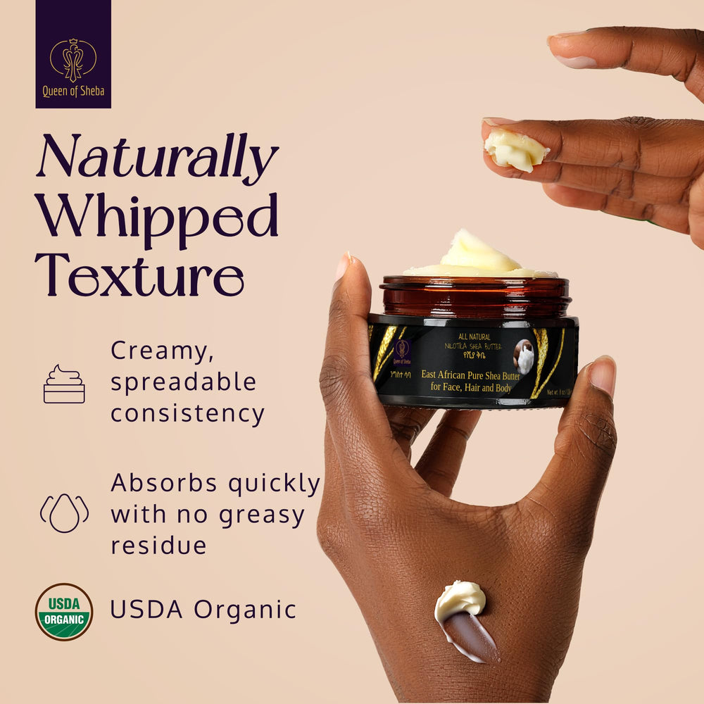 Hidratación diaria de Queen of Shea para piel sana