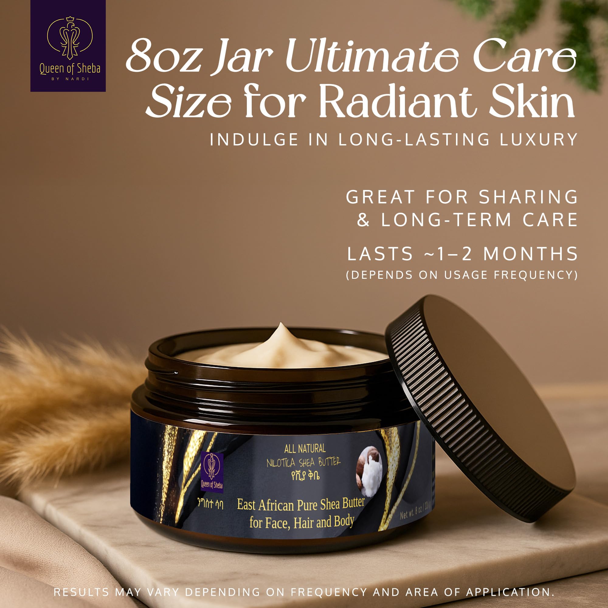 Origen Nilótica africano de Queen of Shea para rostro y cuerpo